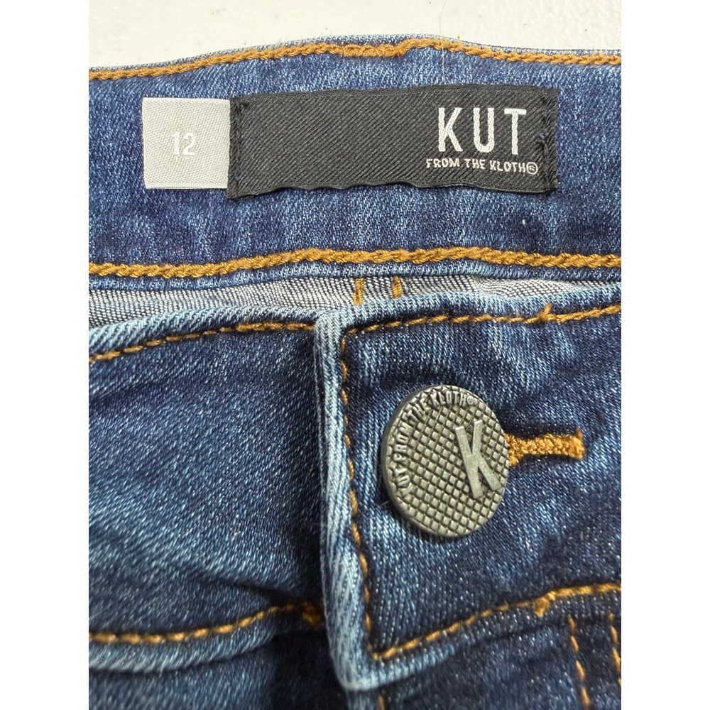 KUT from the Kloth Natalie Bootcut Jeans Womens 12 High Rise Fab Ab Medium Wash - Picture 6 of 9
